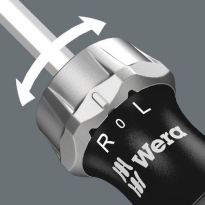 Комплект отвертка със сменяеми накрайници двустранна Wera Kraftform Kompakt Vario RA SB, 7 бр. (05073665001)