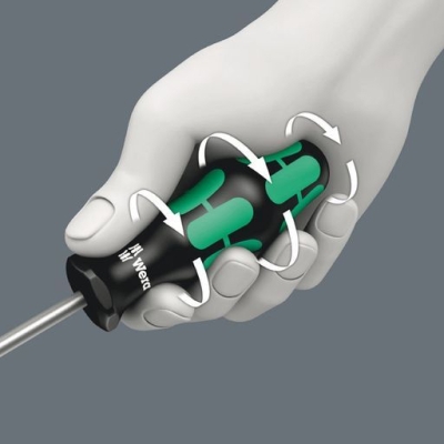 Комплект отвертка със сменяеми накрайници двустранна Wera Kraftform Kompakt Vario RA SB, 7 бр. (05073665001)