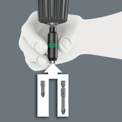 Държач на битове Wera 897/4 R Rapidator, 1/4", 75 мм (05053923001)