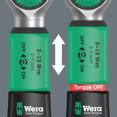 Динамометричен ключ Wera Safe-Torque A 1, 1/4'', 2-12 Nm, 244 мм, DIN 3122 (05075800001)
