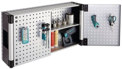 Метален шкаф с инструменти Wolfcraft, 960х215х500 мм, 60 кг, сив (6086000)