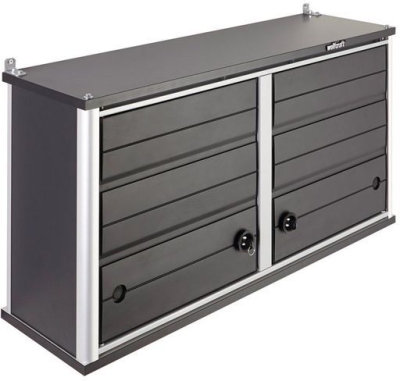 Метален шкаф с инструменти Wolfcraft, 985х300х500 мм, 50 кг, тъмносив (6073000)