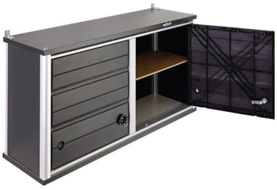 Метален шкаф с инструменти Wolfcraft, 985х300х500 мм, 50 кг, тъмносив (6073000)