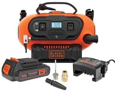 Акумулаторен безмаслен компресор Black & Decker BDCINF18D1, 18 V, 2 Ah, 16 бар