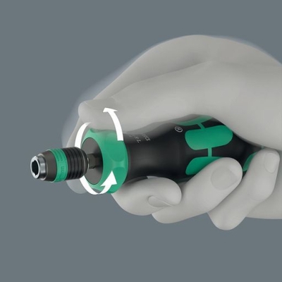 Комплект отвертка със сменяеми накрайници двустранна Wera Kraftform Kompakt 60 RA-R 1, 17 бр. (05051530001)