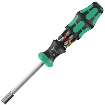 Комплект отвертка със сменяеми накрайници двустранна Wera Kraftform Kompakt 27 RA 1, 6 бр. (05051517001)