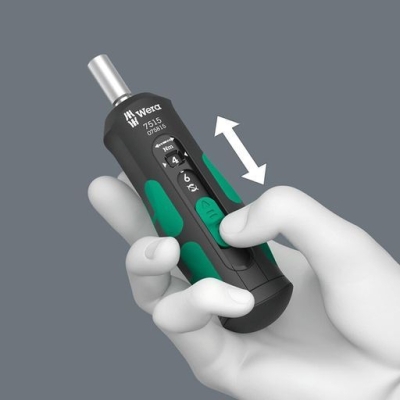 Динамометрична отвертка с държач за битове Wera 7515 Kraftform Safe-Torque Speed Torque, 1/4"x147.5 мм, 2-6 Nm (05075815001)