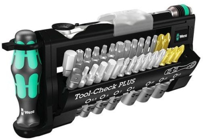 Комплект гедоре вложки с тресчотка и накрайници Wera Tool-Check Plus, 39 бр., 5.5-13 мм х 1/4" (05056490001)