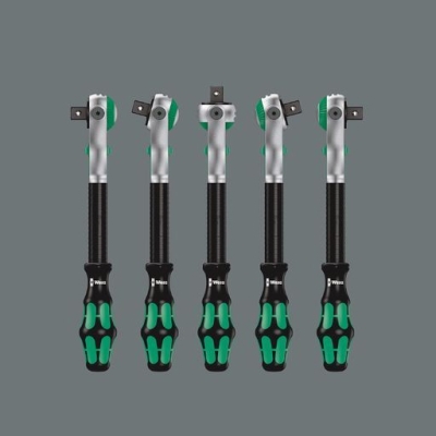 Комплект гедоре вложки с тресчотка и накрайници Wera 8100 SA/SC 2 Zyklop, 43 бр., 4-24 мм, 1/2", 1/4" (05160785001)