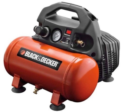 Електрически безмаслен компресор Black & Decker BD 55/6, 0.5 к.с., 6 л, 55 л/мин, 8 бар