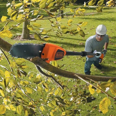 Акумулаторен храсторез за клони с телескопична дръжка Black & Decker GPC1820L20, 18 V, 2 Ah, 20 см