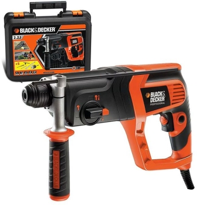 Електрически перфоратор Black & Decker KD985KA, SDS-Plus, 800 W, 2.2 J, 0-5180 уд./мин