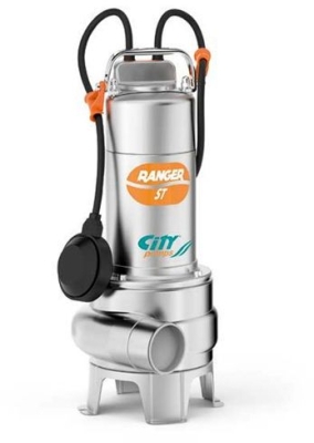 Електрическа потопяема помпа за фекални и отпадни води City Pumps Ranger 10/35M ST, 750 W, 3-24 м3/ч, 10.5-2 м, 1 1/2 " (48SES8100A1U)
