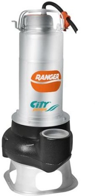 Електрическа потопяема помпа за фекални и отпадни води City Pumps Ranger 10/50, 750 W, 3-33 м3/ч, 8.5-1.5 м, 2 " (48SEV9190A)