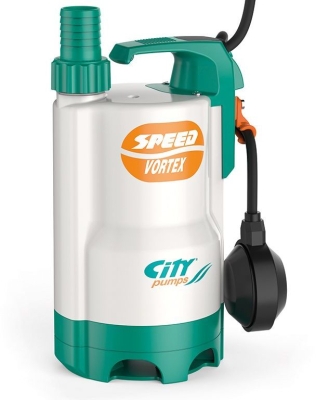 Електрическа потопяема дренажна помпа за мръсна вода City Pumps Speed Vortex 50M, 370 W, 1.2-10.8 м3/ч, 6.5-1.5 м, 1 1/4 " (48TIPV12A1)