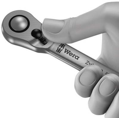 Реверсивна тресчотка с палец Wera 8004 A, 1/4", 141 мм (05004004001)
