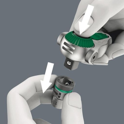 Реверсивна тресчотка Wera 8000 A Zyklop, 1/4", 152 мм (05003500001)