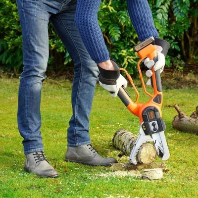 Акумулаторен верижен трион Black & Decker GKC1000L, 18 V, 2 Ah, 15 см, 1/4 ", 42 звена