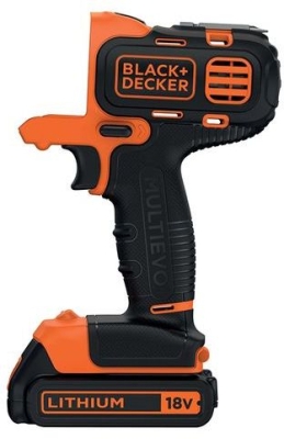 Акумулаторен винтоверт с колекторен двигател Black & Decker Multievo MT218KB, 18 V, 1.5 Ah, 21 Nm, 10 мм
