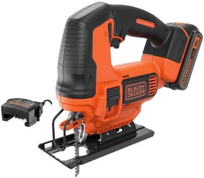 Акумулаторен прободен трион Black & Decker BDCJS18E1, 18 V, 2.5 Ah, 0-2500 ход/мин, 19 мм