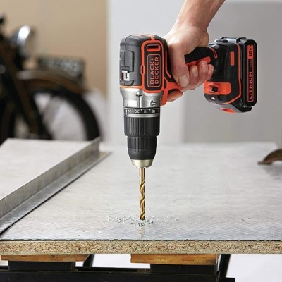 Акумулаторен ударен винтоверт Black & Decker BCD003ME2K, 18 V, 2.5 Ah, 45 Nm, 10 мм