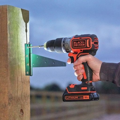 Акумулаторен ударен винтоверт Black & Decker BCD003MEM2K, 18 V, 2/4 Ah, 45 Nm, 1-10 мм