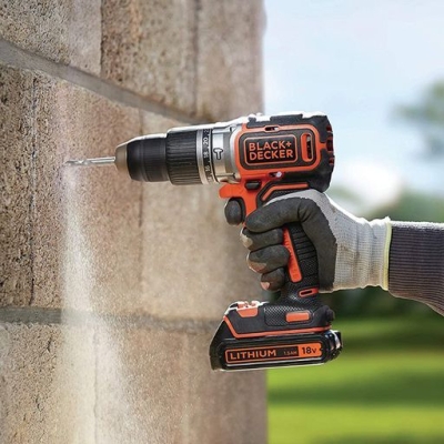 Акумулаторен ударен винтоверт Black & Decker BCD003MEM2K, 18 V, 2/4 Ah, 45 Nm, 1-10 мм