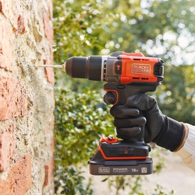 Акумулаторен ударен винтоверт Black & Decker BCD383D1XK, 18 V, 2 Ah, 45 Nm, 13 мм