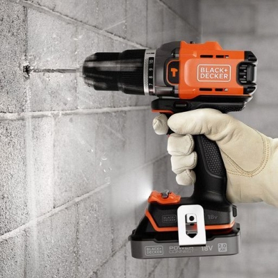 Акумулаторен ударен винтоверт Black & Decker BCD383D1XK, 18 V, 2 Ah, 45 Nm, 13 мм