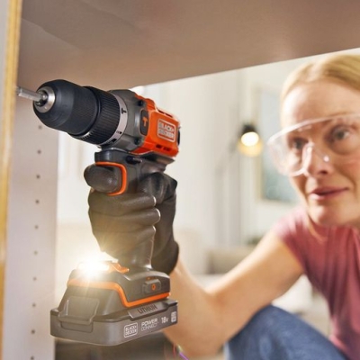 Акумулаторен ударен винтоверт Black & Decker BCD383D1XK, 18 V, 2 Ah, 45 Nm, 13 мм