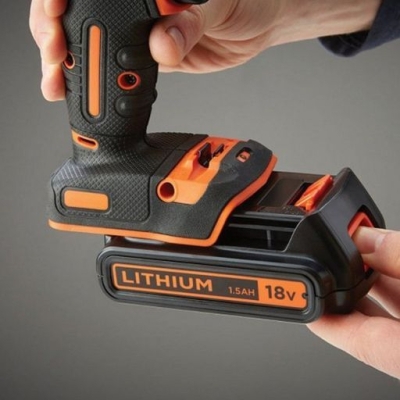 Акумулаторен ударен винтоверт Black & Decker BDCHD18K, 18 V, 1.5 Ah, 40 Nm, 1-10 мм