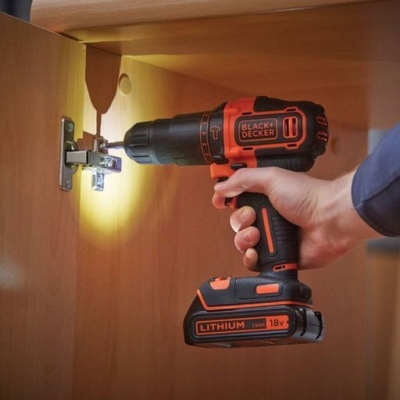 Акумулаторен ударен винтоверт Black & Decker BDCHD18K, 18 V, 1.5 Ah, 40 Nm, 1-10 мм