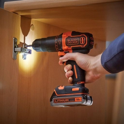 Акумулаторен ударен винтоверт Black & Decker BDCHD18K1B2, 18 V, 2 Ah, 40 Nm, 10 мм