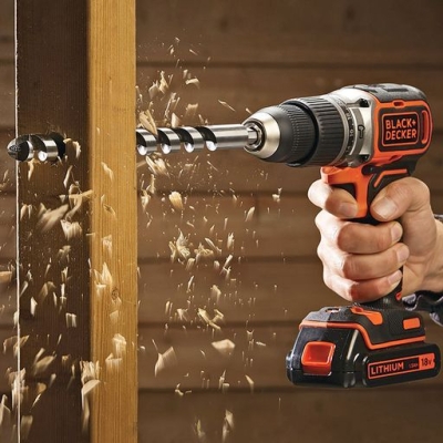 Акумулаторен ударен винтоверт Black & Decker BL188E2K, 18 V, 2.5 Ah, 52 Nm, 13 мм