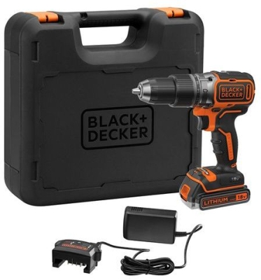 Акумулаторен ударен винтоверт Black & Decker BL188K, 18 V, 1.5 Ah, 52 Nm, 10 мм