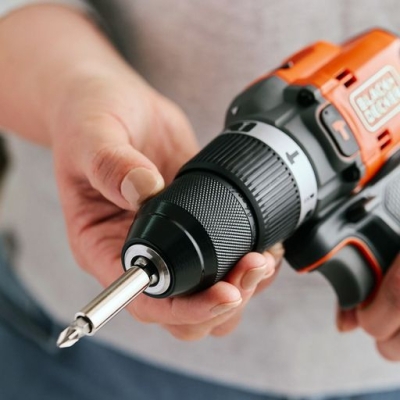 Акумулаторен ударен винтоверт Black & Decker BLD683XN, 18 V, 50 Nm, 13 мм, без батерии и зарядно устройство