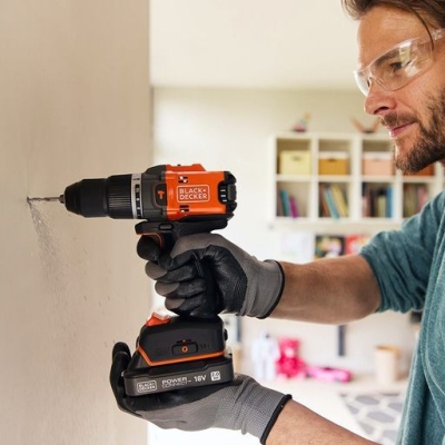 Акумулаторен ударен винтоверт Black & Decker BLD683XN, 18 V, 50 Nm, 13 мм, без батерии и зарядно устройство