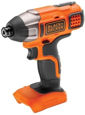 Акумулаторен ударен гайковерт Black & Decker BDCIM18N, 18 V, 155 Nm, шестостен, 1/4", без батерии и зарядно устройство