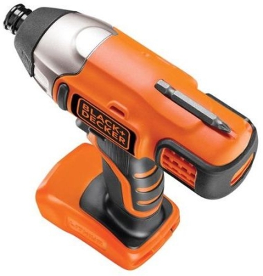 Акумулаторен ударен гайковерт Black & Decker BDCIM18N, 18 V, 155 Nm, шестостен, 1/4", без батерии и зарядно устройство