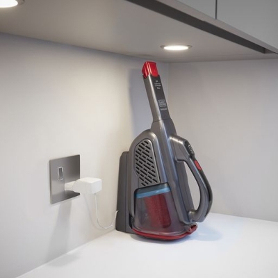 Акумулаторна прахосмукачка за сухо почистване Black & Decker BHHV315B, 18 W, 12 V, 1.5 Ah, 1637 л/мин
