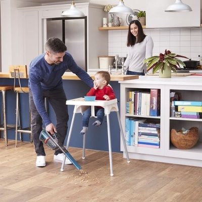 Акумулаторна прахосмукачка за сухо почистване Black & Decker BHHV320J, 24 W, 12 V, 2 Ah