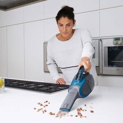 Акумулаторна прахосмукачка за сухо почистване Black & Decker SVJ520BFS, 36 W, 18 V, 2 Ah, 826 л/мин, 0.5 л