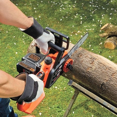 Акумулаторен верижен трион Black & Decker GKC1825L20, 18 V, 2 Ah, 25 см