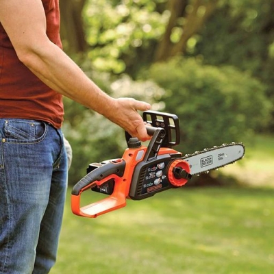 Акумулаторен верижен трион Black & Decker GKC1825L20, 18 V, 2 Ah, 25 см