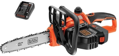 Акумулаторен верижен трион Black & Decker GKC1825L50, 18 V, 5 Ah, 25 см