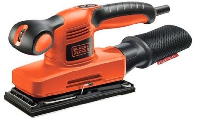 Електрически виброшлайф с правоъгълна плоча и плавно регулиране Black & Decker KA320EKA, 240 W, 14000-30000 ход/мин, 92x230 мм