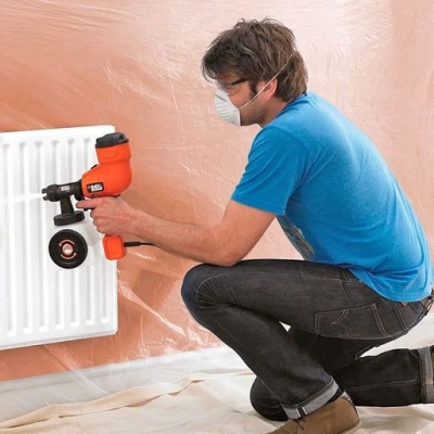 Електрически пистолет за боядисване Black & Decker HVLP200, 350 W, 1.2 л