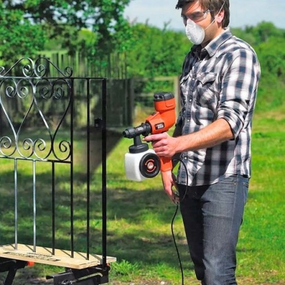 Електрически пистолет за боядисване Black & Decker HVLP200, 350 W, 1.2 л