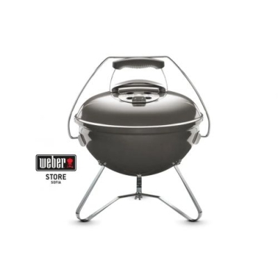 Преносимо барбекю на въглища Weber Smokey Joe Premium Smoke Gray, 37 см (1126704)