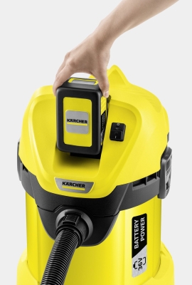 Aкумулаторна прахосмукачка за сухо и мокро почистване Karcher WD 3 Battery, 36 V, 17 л, без батерии и зарядно устройство